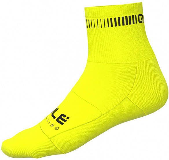 Alé Logo Q Skin Socks Fietssokken 39 S, geel