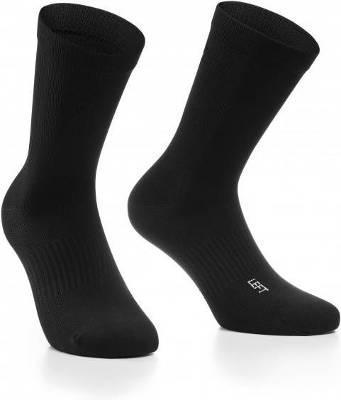 Assos Essence Socks High Twin Pack Fietssokken maat II 43 46, zwart
