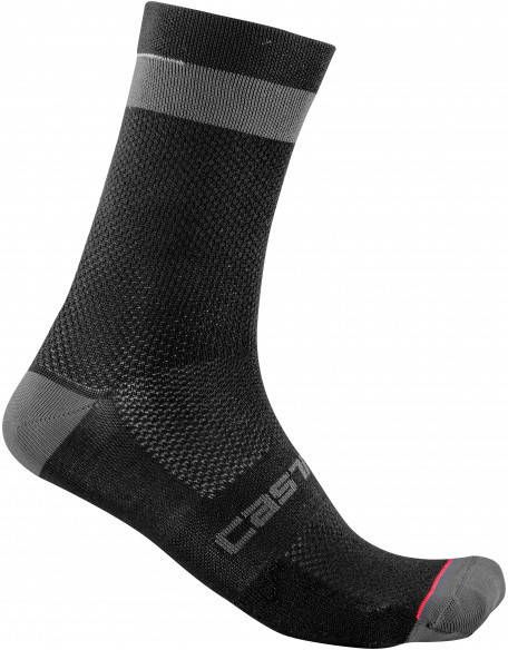 Castelli Alpha 18 Sock Fietssokken/M, zwart
