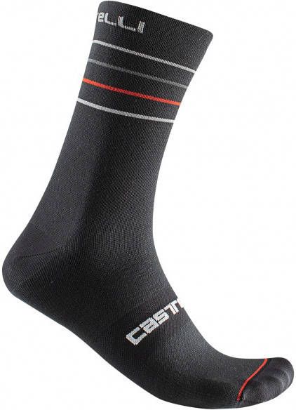 Castelli Endurance 15 Sock Fietssokken/XL, zwart/grijs