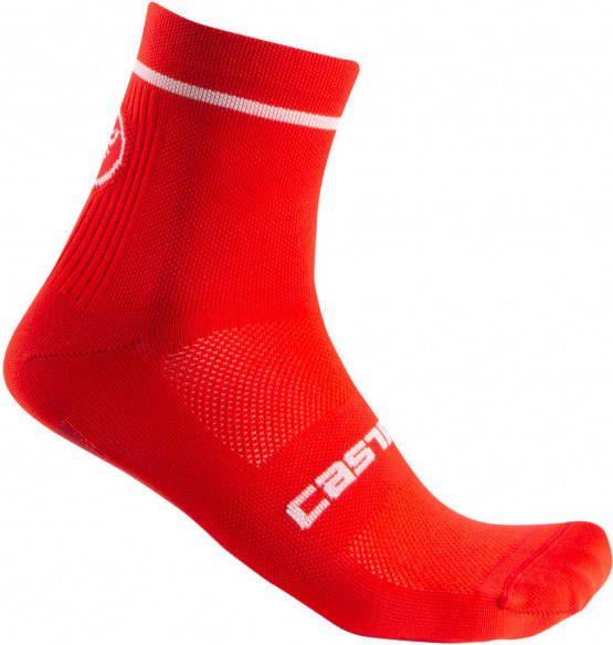 Castelli Entrata 9 Sock Fietssokken/X, rood