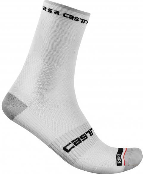 Castelli Rosso Corsa Pro 15 Sock Fietssokken/XL, grijs