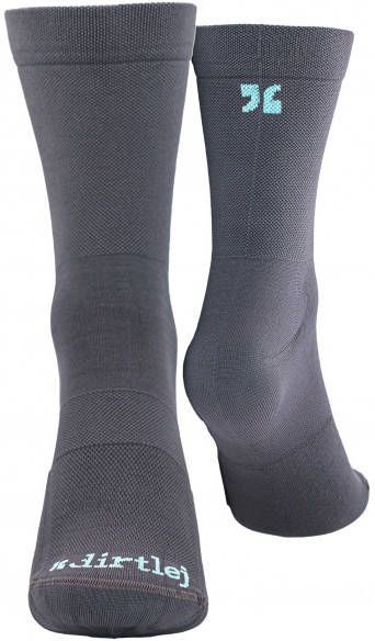 dirtlej Tech20 Socks Fietssokken 38, blauw/grijs