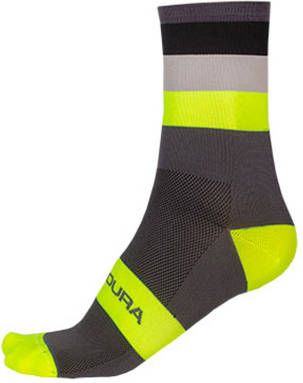 Endura Bandwidth Striped Socks Fietssokken/XL, grijs