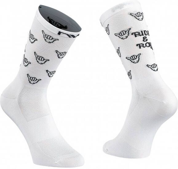 Northwave Ride & Roll Sock Fietssokken, grijs/wit