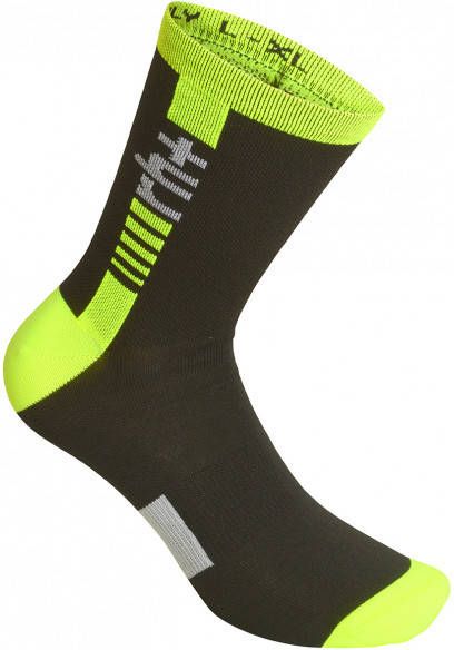 RH+ BIKE Logo Merino Sock 15 Fietssokken/XL, olijfgroen