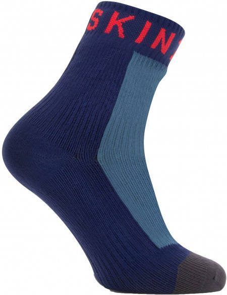 SealSkinz Waterproof Warm Weather Ankle Sock with Hydrostop Fietssokken, blauw