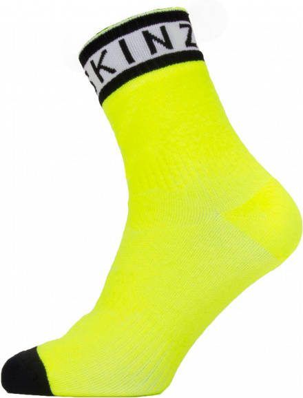SealSkinz Waterproof Warm Weather Ankle Sock with Hydrostop Fietssokken, geel