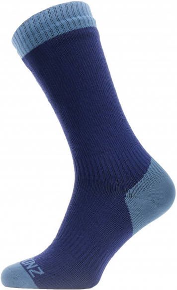 SealSkinz Waterproof Warm Weather Mid Length Sock Fietssokken, blauw