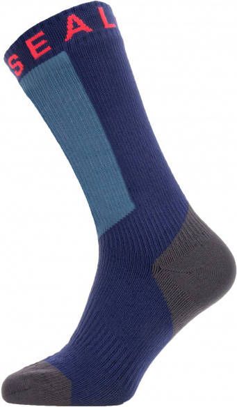 SealSkinz Waterproof Warm Weather Mid Sock w/Hydrostop Fietssokken, blauw