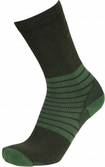 Stoic Merino MTB Socks Fietssokken 47, zwart/olijfgroen