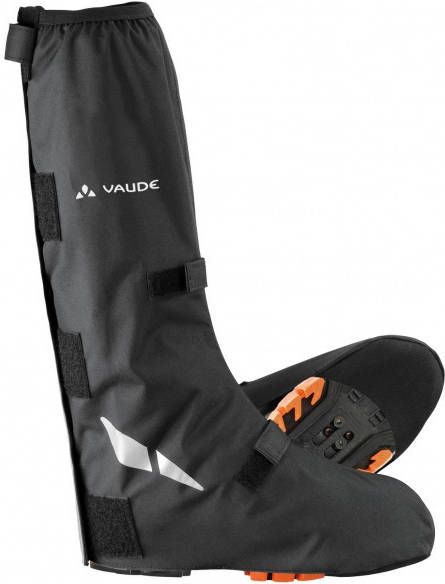 Vaude Bike Gaiter long Overschoenen 43, zwart/grijs