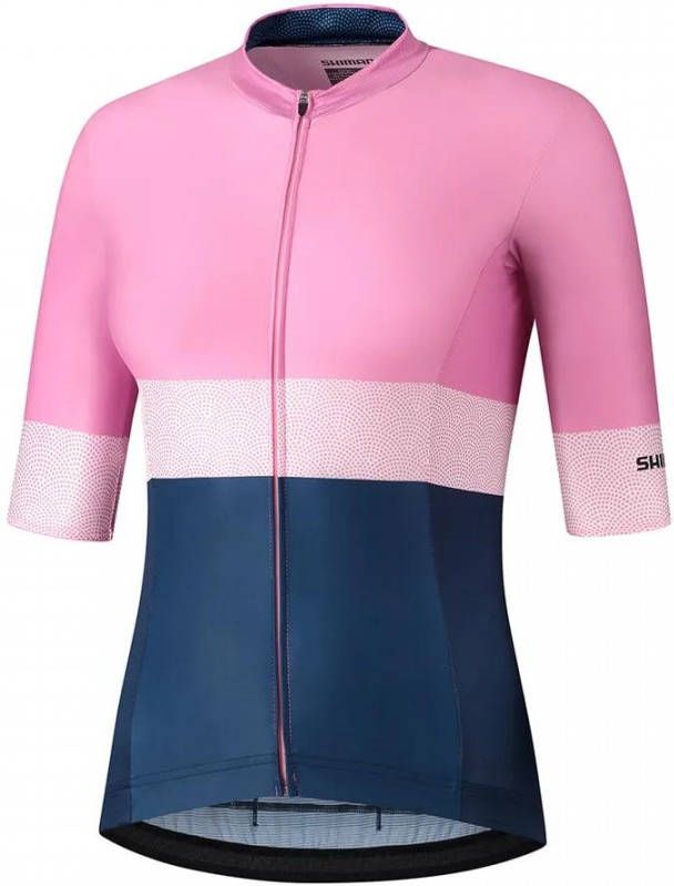 Shimano Fietsshirt Wielershirt Yuri M Dames Roze/Blauw