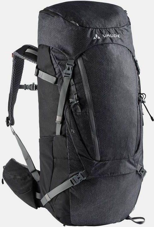 Vaude Asymmetric 52+8 Rugzak Zwart/Donkergrijs