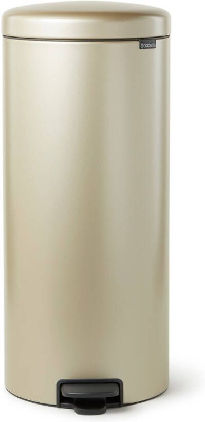 Brabantia Newicon Pedaalemmer 30 Liter Met Kunststof Binnenemmer Metallic Gold