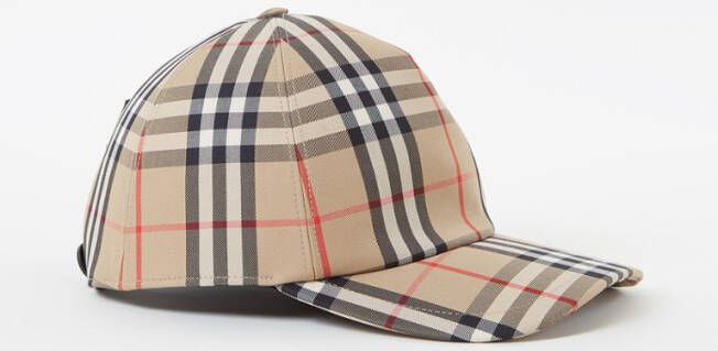Burberry Logo Appliqué Vintage Check Cap