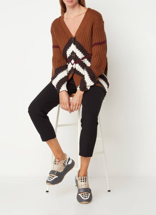 Burberry Ramsey sneaker met kalfsleren details