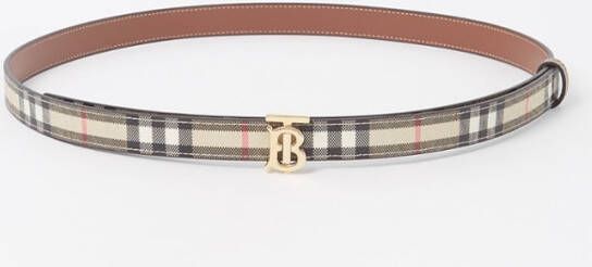 Burberry riem met ruitdessin