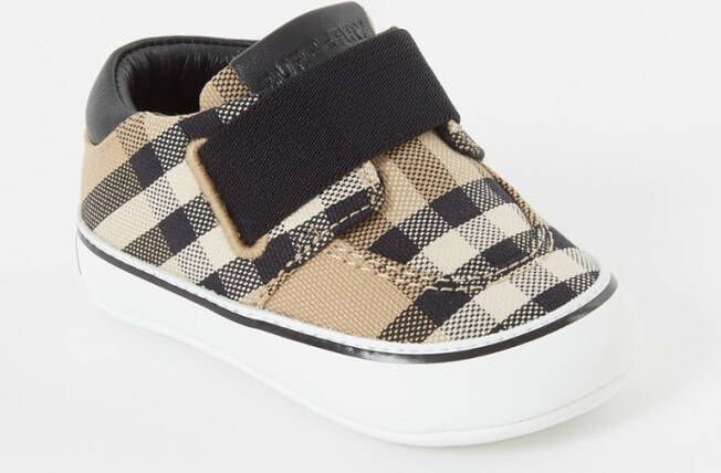 Burberry Romeo babyschoentje met ruitprint