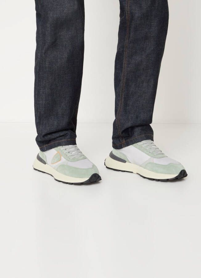 Philippe Model Sneaker met details van suè, de