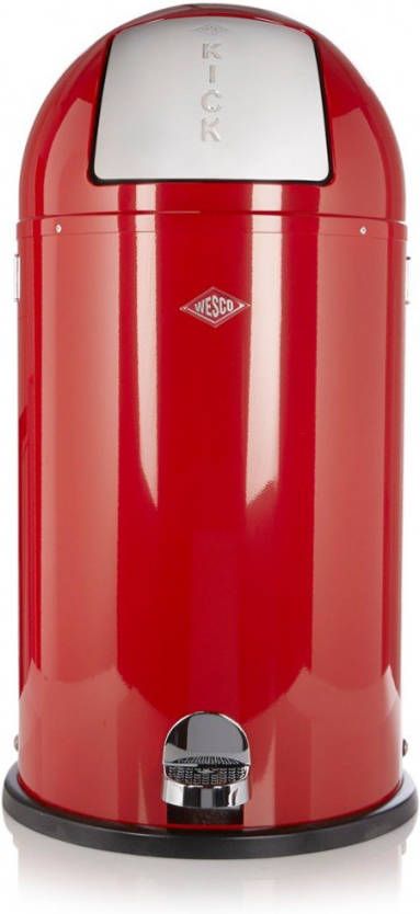Wesco Kickboy Prullenbak 40 Liter Rood