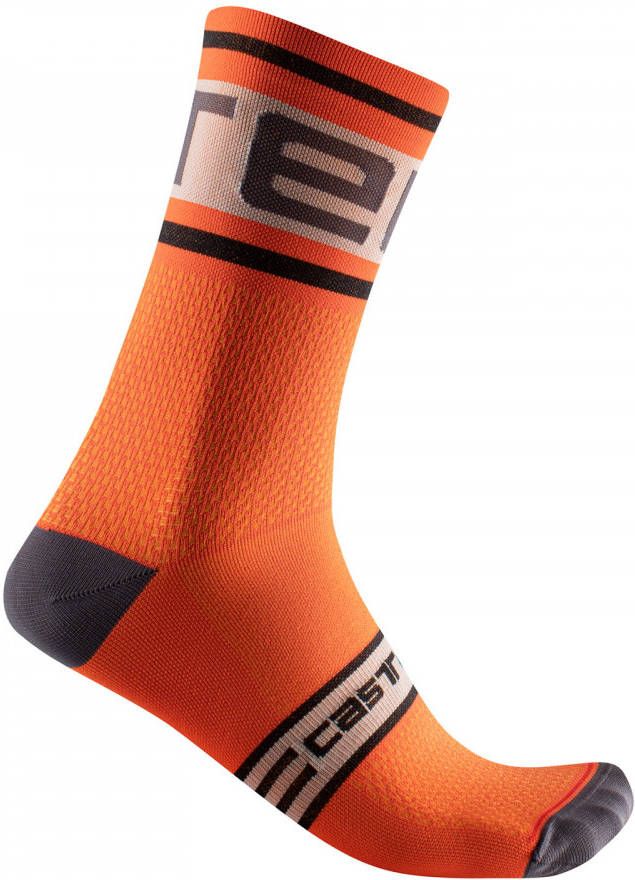 Castelli Fietssokken Prologo 15 fietssokken, voor heren, M, Fietskleding