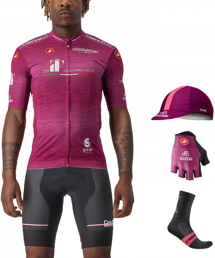 Castelli SOUDAL QUICK STEP 2023 Kinderset(fietsshirt + fietsbroek)kinderset(2 artikele