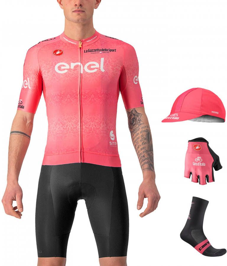 Castelli GIRO D'ITALIA Maglia Rosa Race 22 Maxi Set(5 stukken)maxiset(5 artikelen ), vo