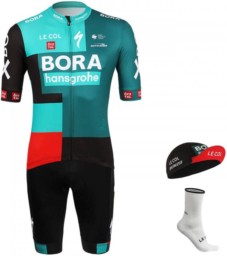 Le Col BORA hansgrohe 2022 Maxi Set(4 stukken ), voor heren, Fietskleding