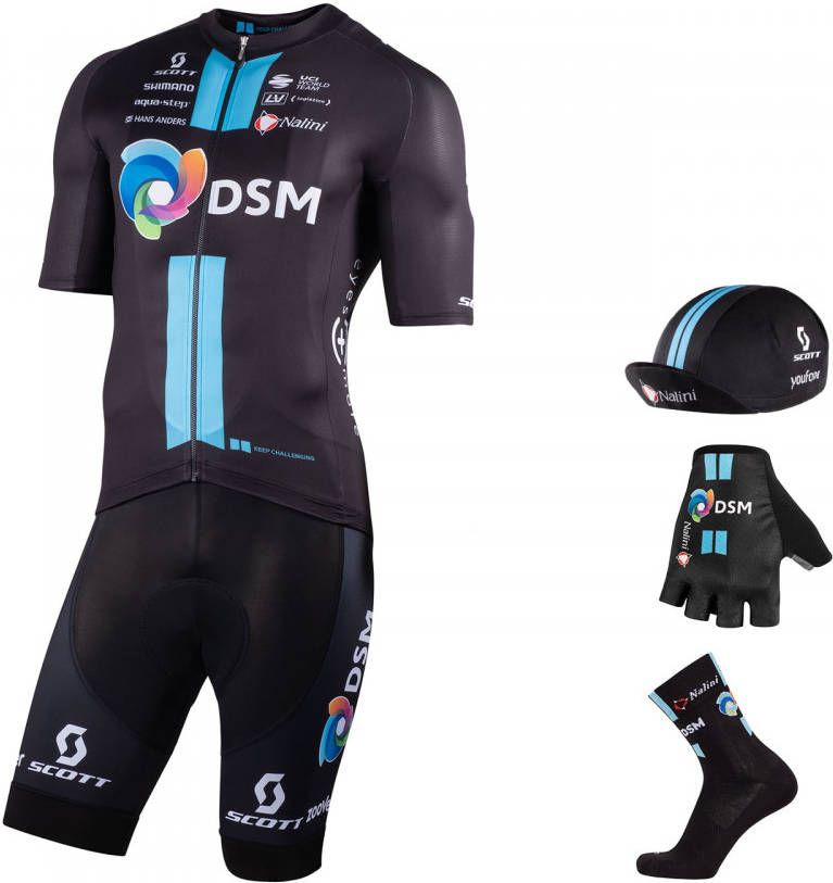 Nalini TEAM DSM 2022 Maxi Set(5 stukken)maxiset(5 artikelen ), voor heren, Fietskledi