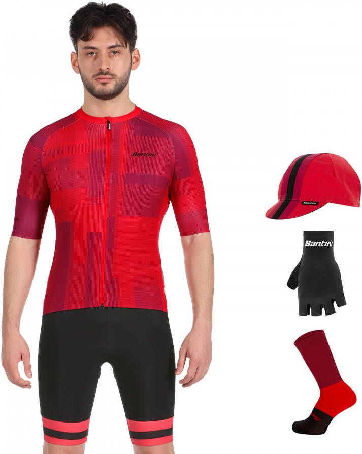 Santini Karma Kinetic Maxi Set(5 stukken)maxiset(5 artikelen ), voor heren, Wi