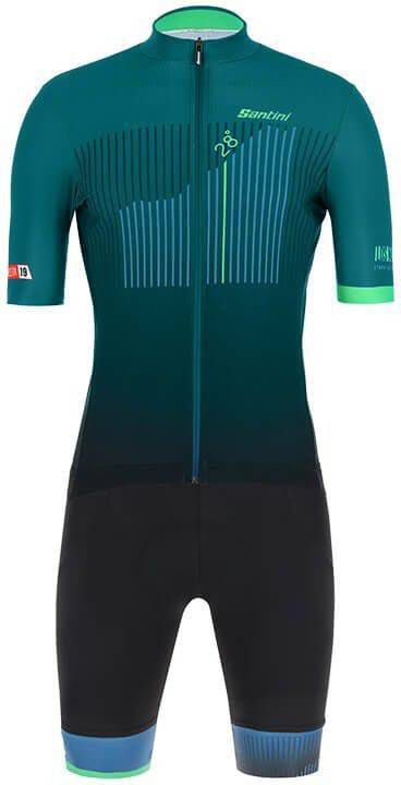 Santini La Vuelta Los Machucos 2019 Set(fietsshirt + fietsbroek ), voor heren, Fietskled