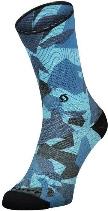 Scott Fietssokken Trail Camo Map Crew fietssokken, voor heren, Maat L, Wielerkle