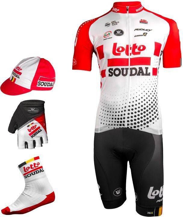 LOTTO SOUDAL PRR Summer 2019 Maxi-Set (5 stukken), voor heren, Fietskleding