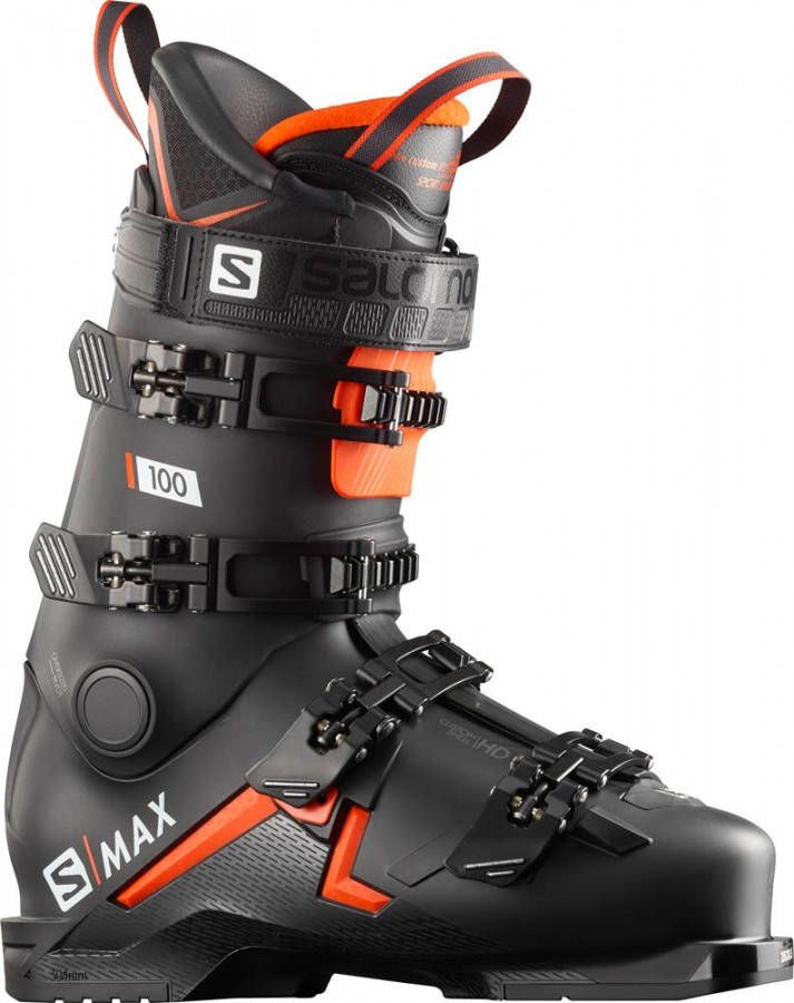 Salomon S/Max 100 Heren Skischoen Zwart/Oranje