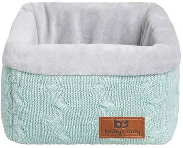 Baby's Only Commodemandje Cable Mint 18x18x18 cm