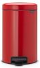 Brabantia Newicon Pedaalemmer 12 Liter Met Kunststof Binnenemmer Passion Red online kopen
