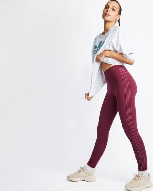 Adidas Originals Dames Leggings Red 93% Katoen, 7% Elastaan