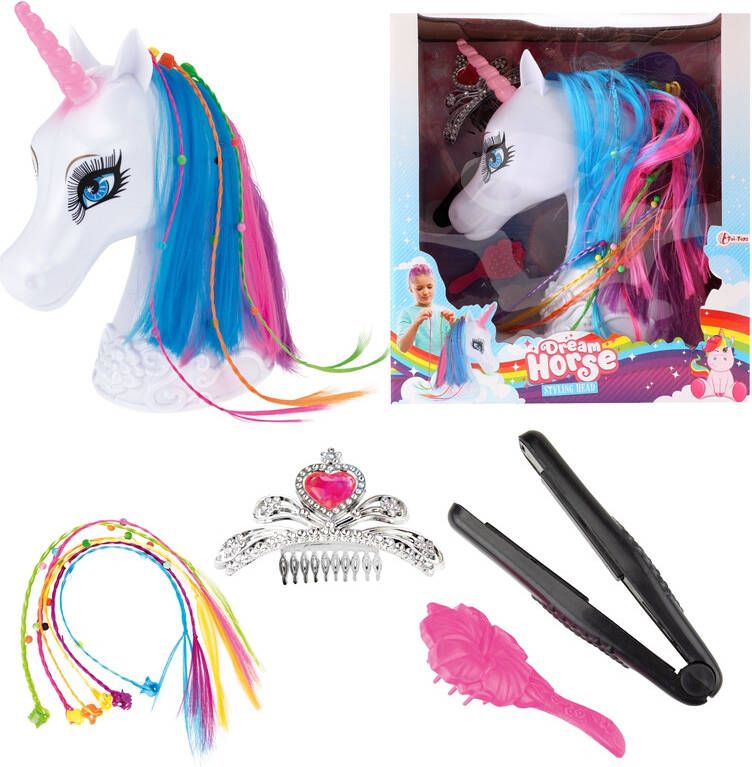 Toi-toys Premium Dream Horse Kaphoofd Eenhoorn Met Accessoires 20 cm
