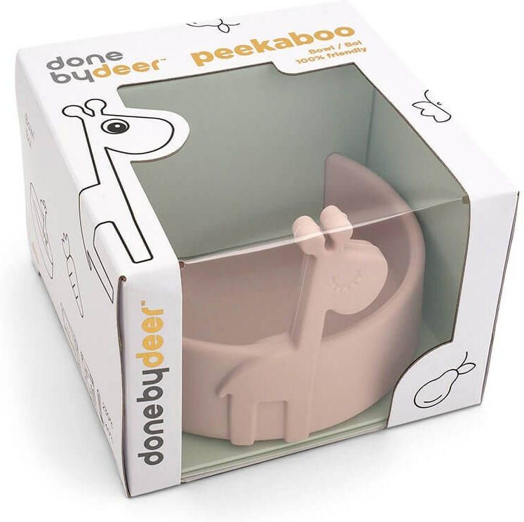 Done by Deer Baby Accessoires Peekaboo Bowl Roze