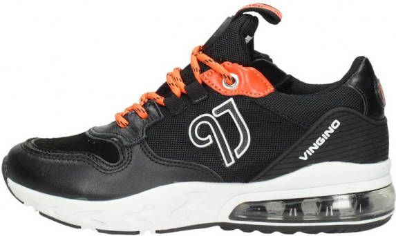 Vingino Giulio leren sneakers donkerblauw