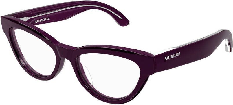 Balenciaga Bb0241O 003 Optical Frame , Paars, Dames