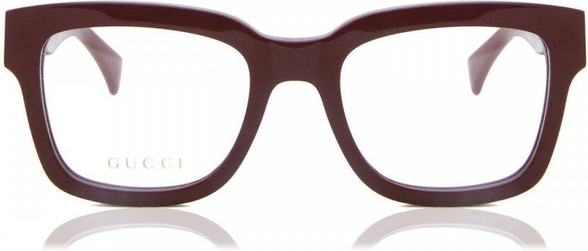 Gucci Gg1138O 003 Optisch frame , Rood, Unisex