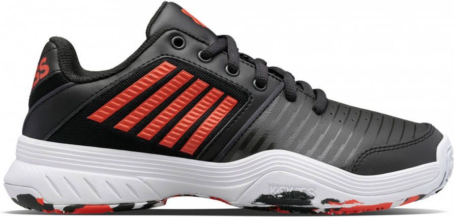 K-Swiss K Swiss Court Express Omni tennisschoenen zwart/wit/oranje kids