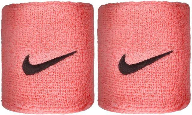 Nike 2 Pack Swoosh Wristbands Pink Dames