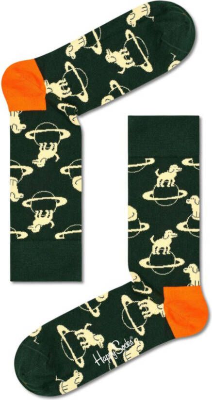 Happy Socks Sokken Space Dog Sock Geel