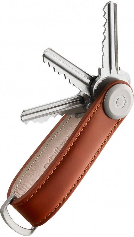 Orbitkey-Sleutelhangers-Leather Orbitkey 2.0-Bruin