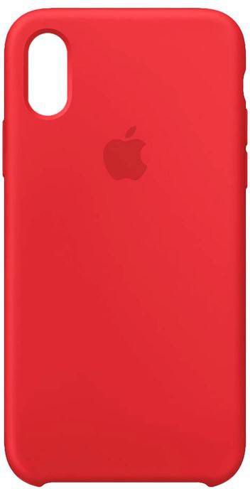 Apple iPhone Xs Silicone Back Cover RED
