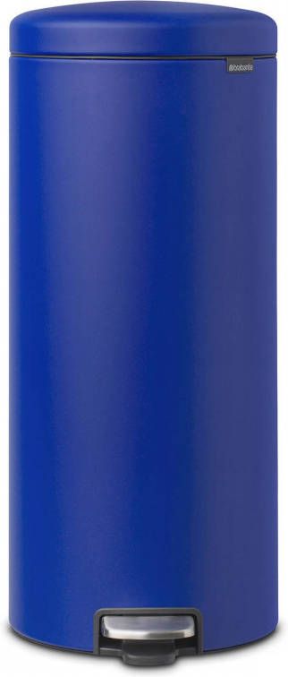 Brabantia Newicon Pedaalemmer 30 Liter Met Kunststof Binnenemmer Mineral Powerful Blue