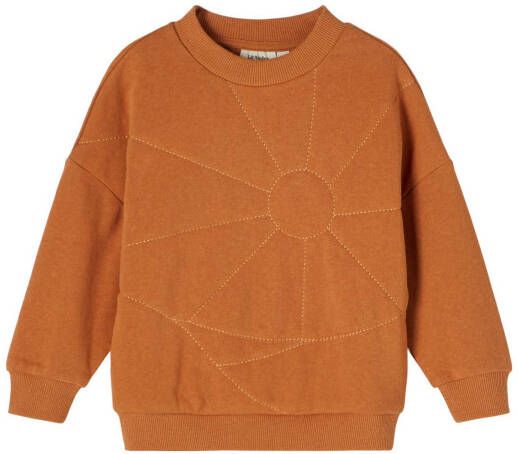 Lil Atelier Truien Dawn Long Sleeve Oversized Sweat Lil Oranje